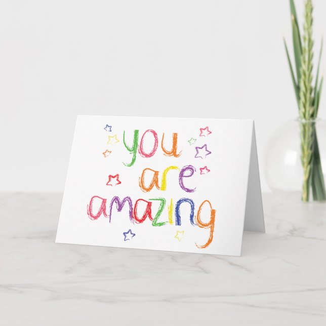 You are Amazing Card (Front)