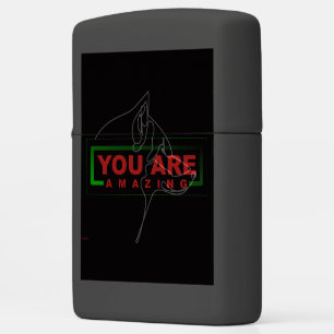 You Are Amazing" Design Zippo Lighter