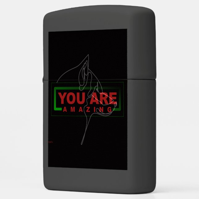 You Are Amazing" Design Zippo Lighter (Left)