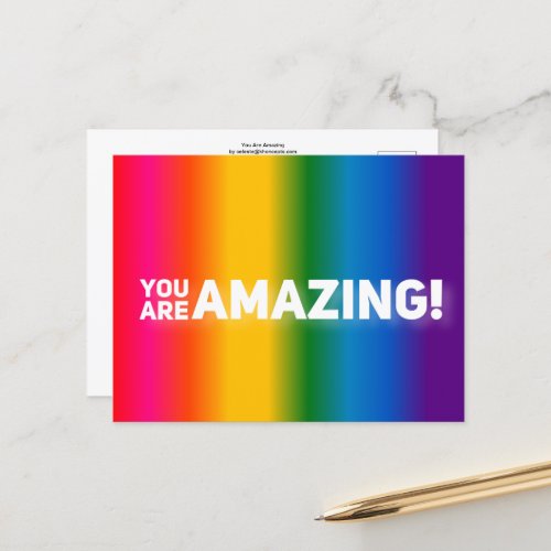 You are amazing  postcard