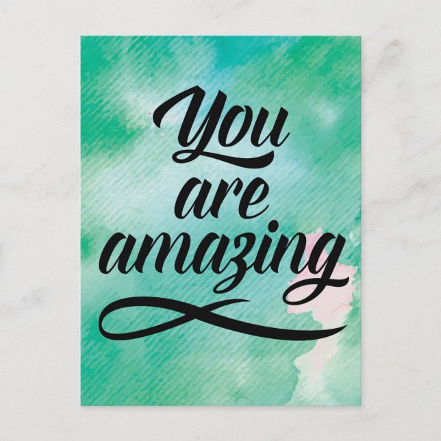 You Are Amazing Postcard (Front)