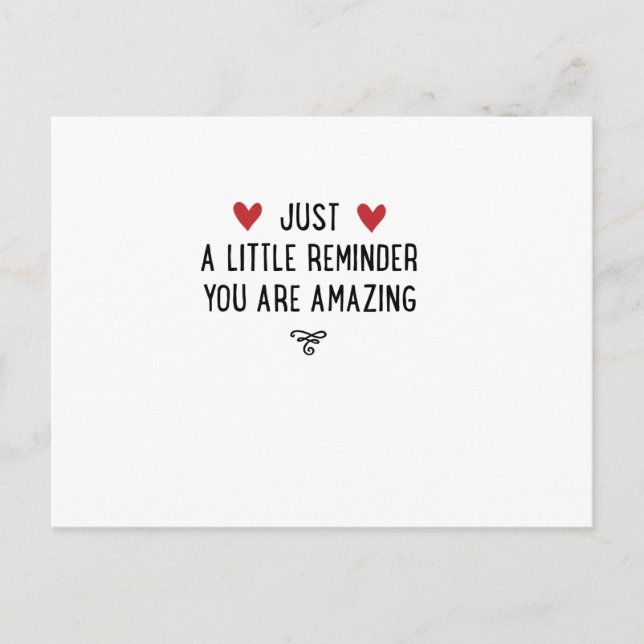You are amazing postcard (Front)