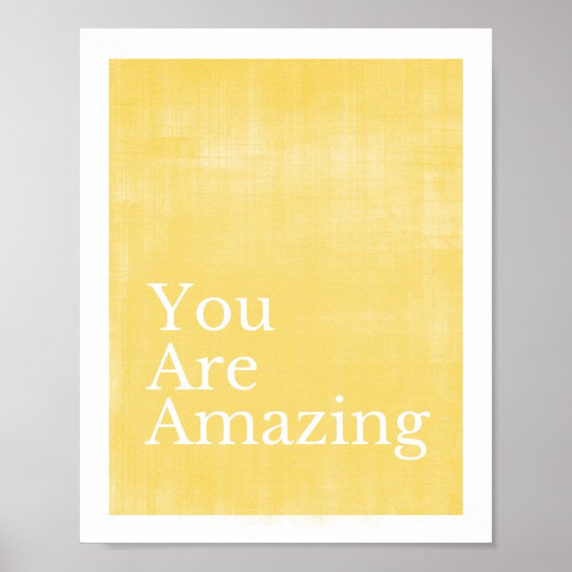 You Are Amazing Poster (Front)