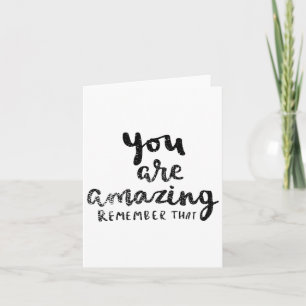 You Are Amazing Remember That' Suicide Prevention Card
