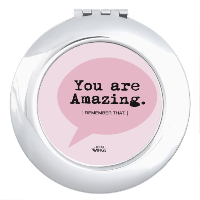 You Are Amazing – Round Compact Mirror (Front)