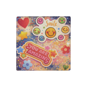 You Are Amazing Smiley Face Magnet