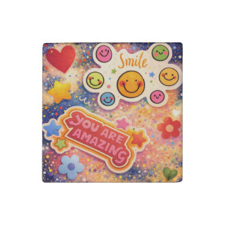 You Are Amazing Smiley Face Magnet
