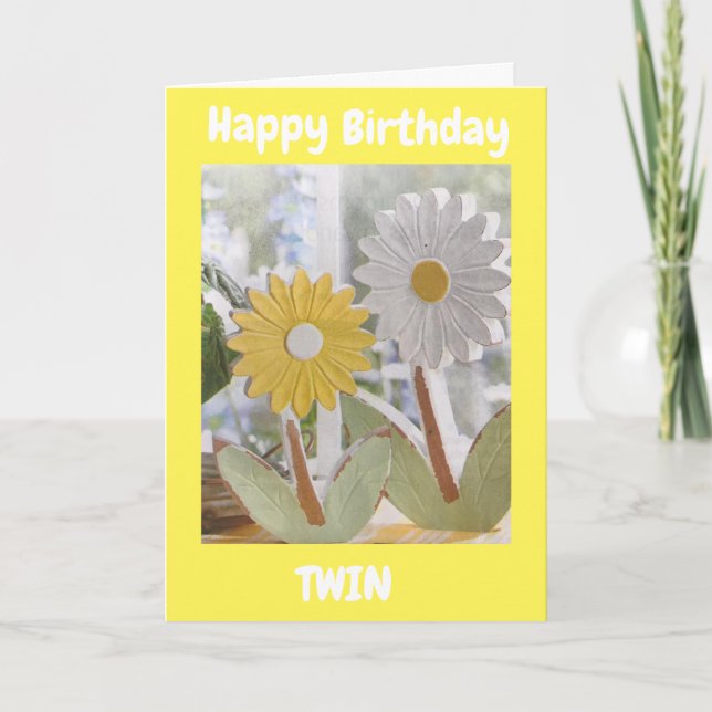 YOU ARE AMAZING **TWIN SISTER** BIRTHDAY CARD (Front)
