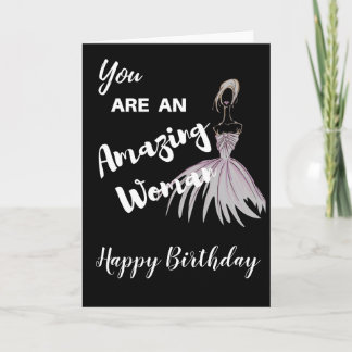 You are an amazing woman birthday card