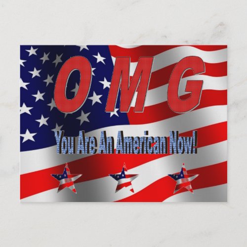 You are an American Congratulations Postcard