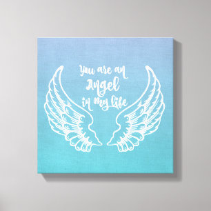 You are an Angel Quote Canvas Print