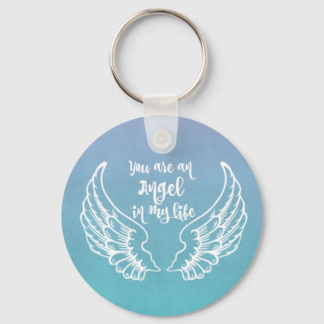You are an Angel Quote Keychain (Front)