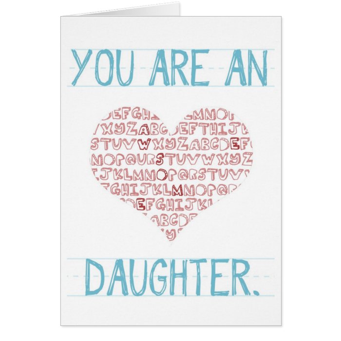 'You are an awesome daughter' Valentine Card