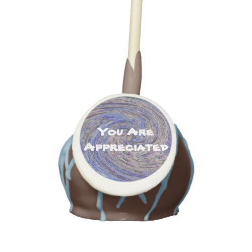 You Are Appreciated Blue Swirl Group Thank You Cake Pops