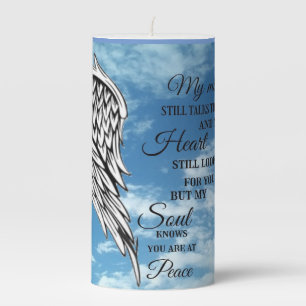 You are at Peace  Pillar Candle