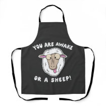 You are awake or a Sheep T-Shirt Apron