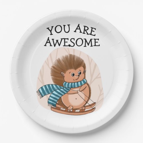 You are awesome  hedgehog Create Your Own Personal Paper Plates