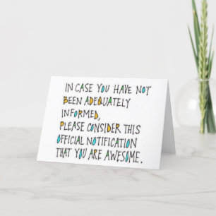 *****YOU***** are ***AWESOME*** Holiday Card