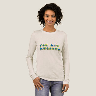 You Are Awesome Message Tri-Blend Shirt