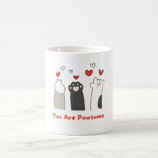You are awesome | pawsome coffee mug