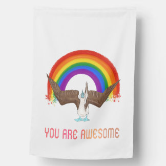 "You Are Awesome" Rainbow Flag