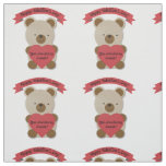 You are Beary Sweet Valentine&#39;s Day Bear Fabric