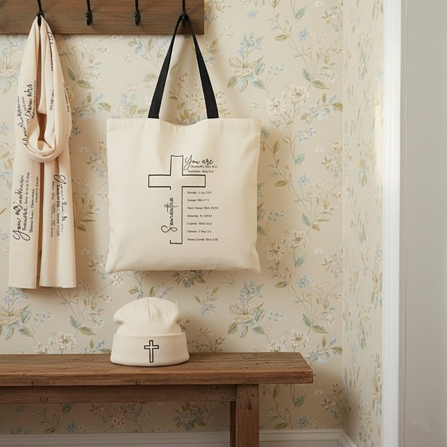 You are beautiful cross personalized tote bag (Creator Uploaded)