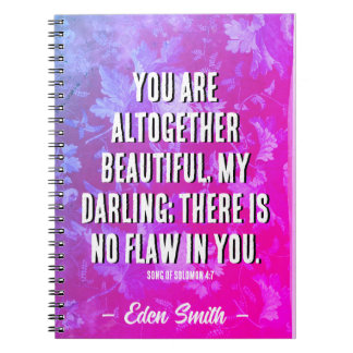 You Are Beautiful - Custom Journal Bible Verse