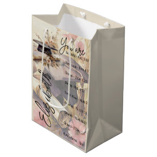 You are beautiful graduation personalized medium gift bag