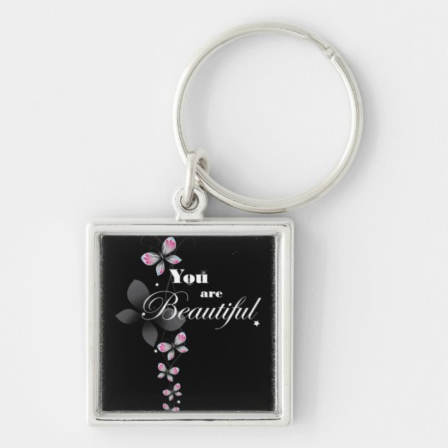 You are Beautiful Keychain (Front)