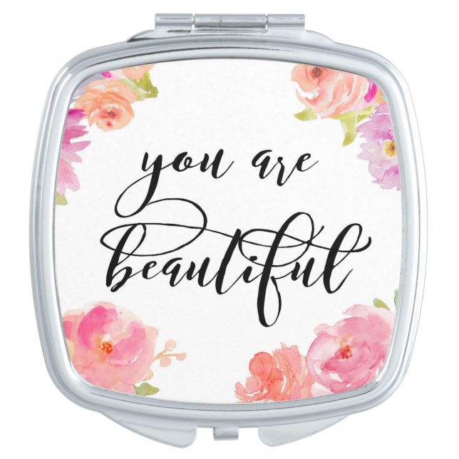 You are Beautiful Mirror For Makeup (Front)