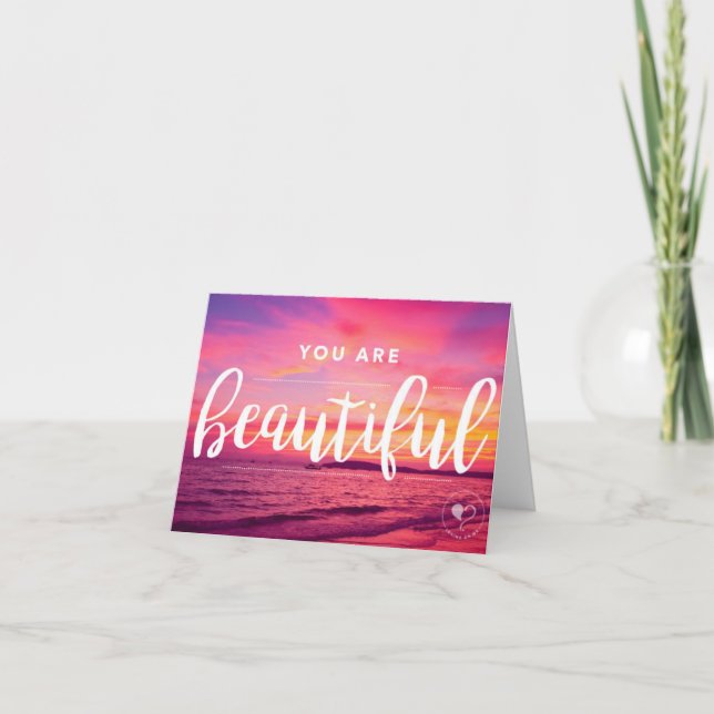 You are Beautiful Notecard w. Envelope (Front)