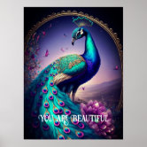 Show your true Colors Peacock Posters