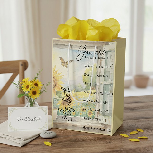 You are beautiful personalized Fleece Blanket Medium Gift Bag (Creator Uploaded)