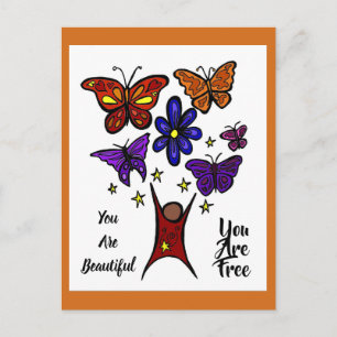 You are beautiful postcard