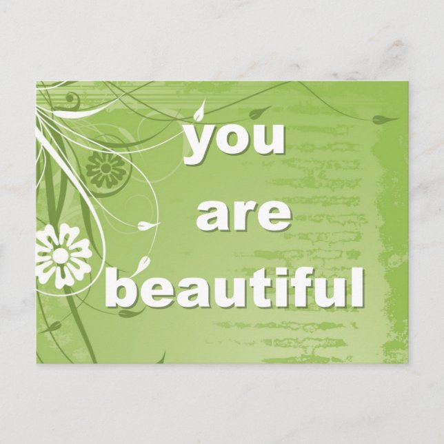 You are Beautiful Postcard (Front)