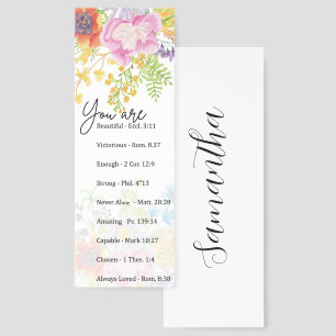 You are - beautiful, scriptures personalized bookmarks