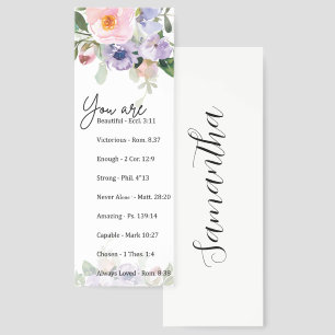 You are - beautiful, scriptures personalized bookmarks