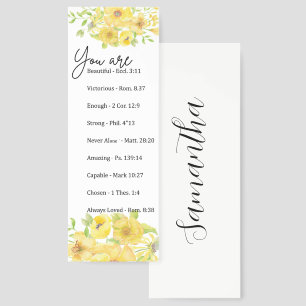 You are - beautiful, scriptures personalized bookmarks