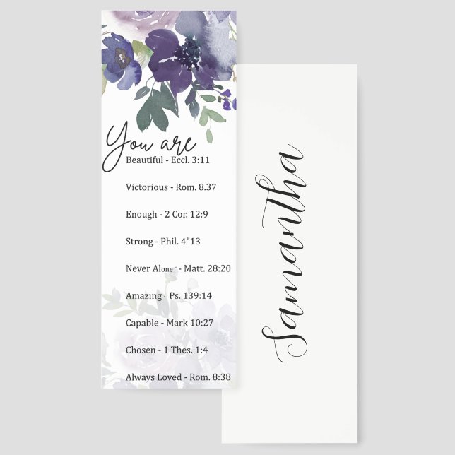 You are - beautiful, scriptures personalized bookmarks (Front & Back)