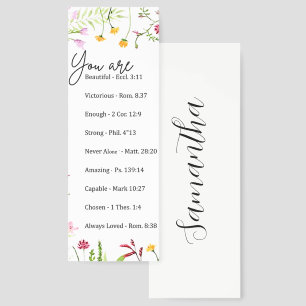 You are - beautiful, scriptures personalized bookmarks