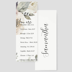 You are - beautiful, scriptures personalized bookmarks
