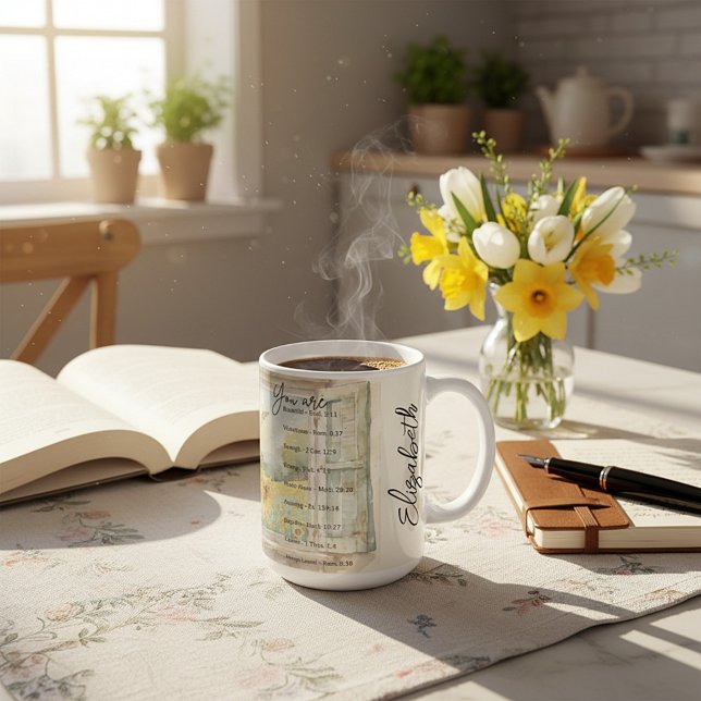 You are: Beautiful, scriptures personalized Coffee Mug (Creator Uploaded)