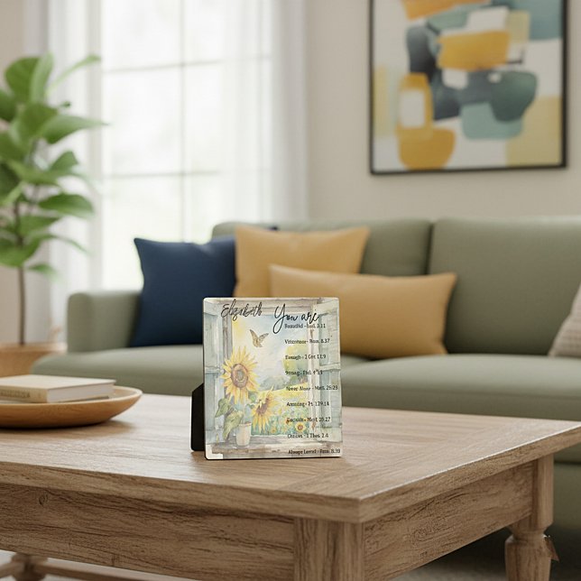 You are: Beautiful, scriptures personalized Plaque (Creator Uploaded)