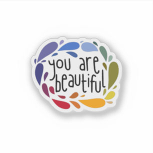 YOU ARE BEAUTIFUL STICKER