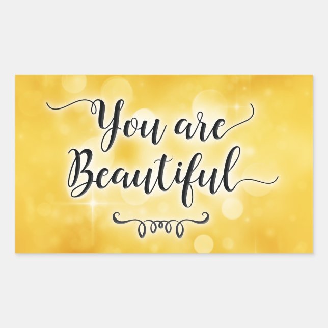 You Are Beautiful Sticker (Front)