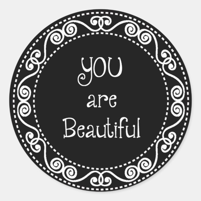 You are Beautiful Stickers (Front)