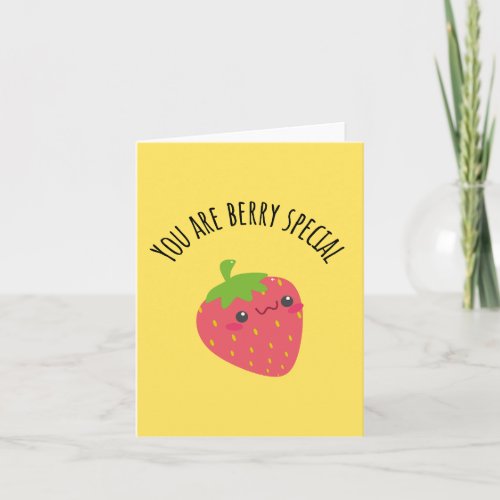You Are Berry Special _ Funny Pun _ Cute Love  Card