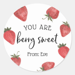 You are Berry Sweet Valentine Classic Round Sticker