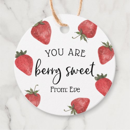 You are Berry Sweet Valentine Favor Tags